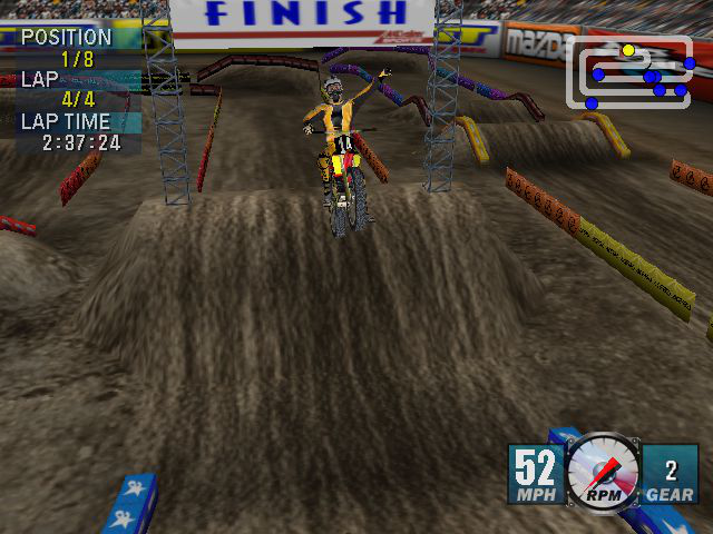 Jeremy McGrath Supercross 2000 Screenshot 1